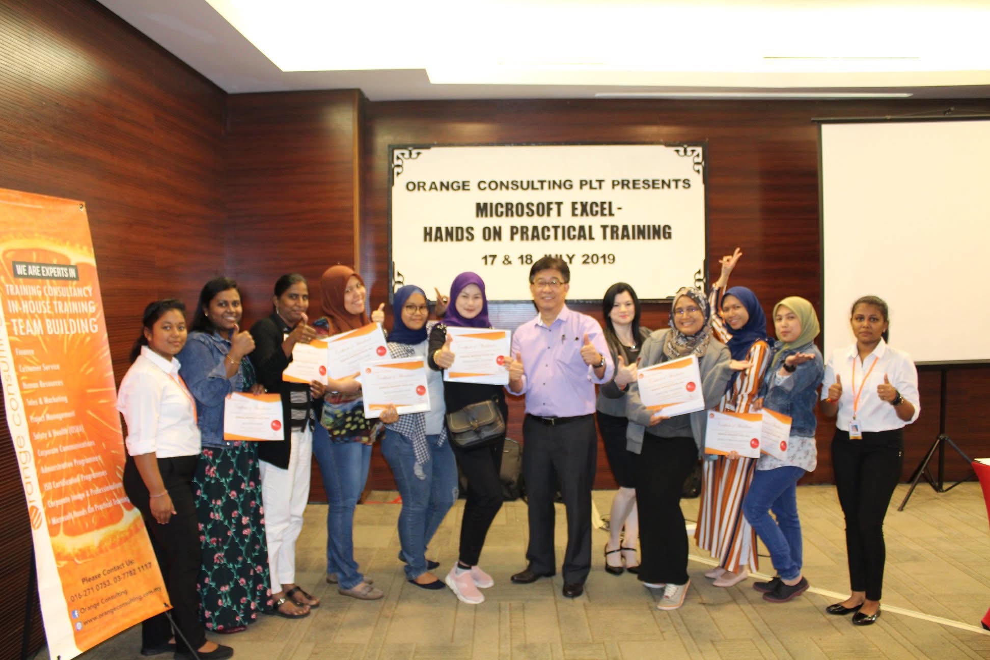 Corporate Excel training session